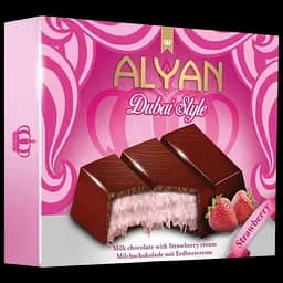 Дубайский шоколад Alyan Dubai с клубничным вкусом 100 г