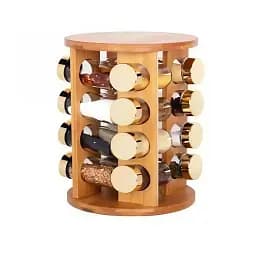 Набор емкостей для специй Yiwu HP-1367 на деревянной подставке