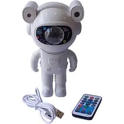 Ночник проектор звездного неба Астронавт X6636 с динамиком Bluetooth и пультом Таймер 5Вт Белый