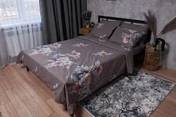 Пододеяльник Moon&Star Бязь Gold Люкс Flowers Wod Полуторный Евро 160x220 см