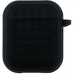 Футляр с карабином Fashion Silicone Case Airpods 1/Airpods 2 Black (35263_3345608)