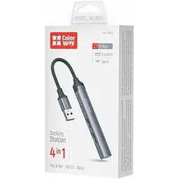 Концентратор ColorWay USB-A 4-в-1 USB2.0х3/USB3.0 (CW-HUB05) - мініатюра 10