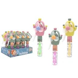 Мыльные пузыри Кактус, 22 см, механический вентилятор