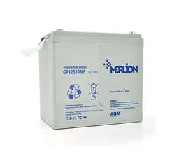 Аккумуляторная батарея AGM MERLION GP-12550M6 12V 55Ah - мініатюра 1
