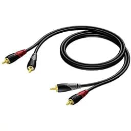 Коммутационный кабель Procab 2xRCA - 2xRCA 15 м CLA800/15