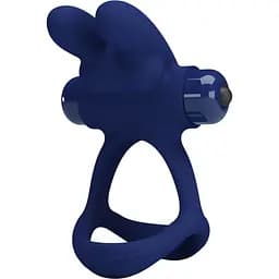 Виброкольцо Pretty Love Powerful ring 8.7 см синий