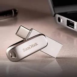 Флеш-накопичувач SanDisk USB 3.1 Ultra Dual Luxe Type-C 64Gb (150 Mb/s) (SDDDC4-064G-G46) - мініатюра 7