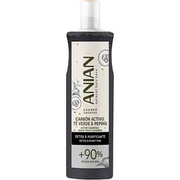 Шампунь Anian Active Charcoal, Green Tea & Cucumber для жирного волосся 400 мл