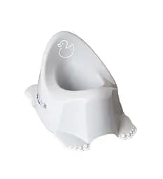 Детский горшок Утенок с противоскользящей резинкой и музыкой Светло-серый