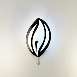Бра LED у формі пелюстки чорного кольору Line F 2325/1 BK - мініатюра 4