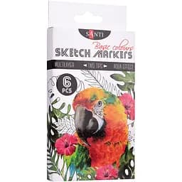 Набор маркеров Santi Sketch Basic Colours 6 шт. (390546)