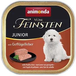 Влажный корм для щенков Animonda Vom Feinsten Junior with Poultry liver, с печенью птицы, 150 г