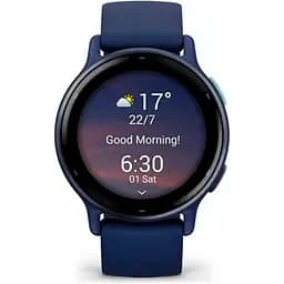 Смарт-годинник Garmin Vivoactive 5 Metallic Navy Aluminum Bezel with Navy Case and Silicone Band [010-02862-12] [111829] - мініатюра 2