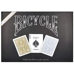 Карти гральні United States Playing Card Company Bicycle Prestige Line Set 2 decks Gold & Silver (2 колоди) (PC_BPLS2)
