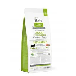 Сухий корм Brit Care Dog Sustainable Adult Medium Breed для собак середніх порід, з куркою та комахами, 12 кг - мініатюра 9