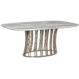 Стіл обідній Prestol Еван нерозкладний 200х100х76 см білий