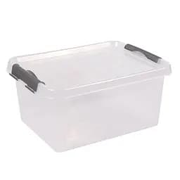 Ящик пластиковий Heidrun ClipBox light, 8 л, прозорий (602)