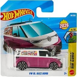 Базовая машинка Hot Wheels HW Euro 2026 VW ID. Buzz Bomb розовая (5785) JJH46-N521