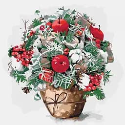 Набір для розпису по номерах ТМ Ideyka Яблучний присмак, 40x40 см, КНО3026