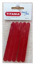 Набір манікюрних пилок Titania, 5 шт., червоний (1042-5А)