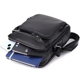 Ділова чоловіча сумка з ручкою для перенесення в руці з натуральної шкіри Vintage 21х25х10 см sum0027500 - мініатюра 9