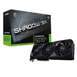 Видеокарта GF RTX 5070 Ti 16GB GDDR7 Shadow 3X OC MSI (GeForce RTX 5070 Ti 16G SHADOW 3X OC)