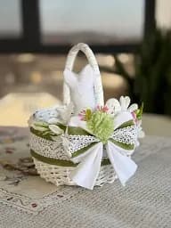Пасхальная корзина 15х15х18см hand-made 4 MIS LT