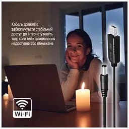 Кабель живлення USB to DC 5.5x2.5mm 12V 1.0m black ColorWay (CW-CBUD067-BK) - мініатюра 12
