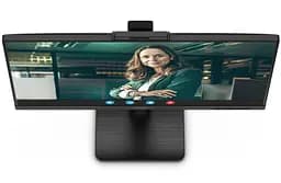 Монітор TFT 27" AOC Q27P3QW, QHD, IPS, 75Hz, 2xHDMI, DP, USB-hub, webcam, HAS, Pivot, колонки, чорний (Q27P3QW) - мініатюра 2