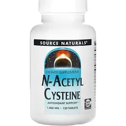 Ацетилцистеин Source Naturals N-Acetyl Cysteine ​​1000 мг 120 таблеток