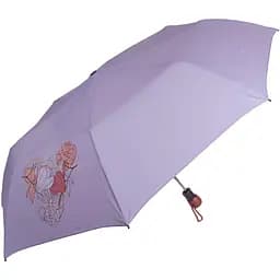 Женский складной зонтик полуавтомат Airton 100 см сиреневый