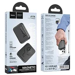 Акумулятор зовнішній магнітний Hoco J117A Esteem PD20W magnetic 10000mAh чорний - мініатюра 6
