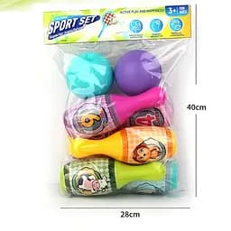 Боулинг 9288 6 кеглей, 2 мячика в пакете 28*40 см (6985030300297)