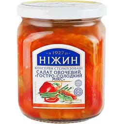 Салат овочевий Ніжин Гостро-солодкий мікс 460 г