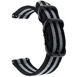 Нейлоновий ремінець Primo Traveller для годинника Garmin Vivoactive 3/Vivomove HR/Forerunner 245/6 Black Grey