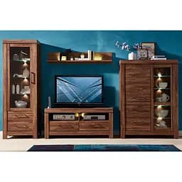 Модульна стінка для вітальні ВМК (БРВ) Герман Дуб стерлінг (BRW-1888)