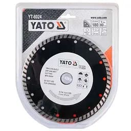 Диск алмазний турбо YATO TURBO Ø=180x8.0x22.2 мм (YT-6024) - мініатюра 2