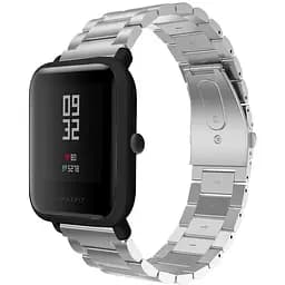 Металевий ремінець Primo для годинника Xiaomi Huami Amazfit Bip/Amazfit GTS Silver