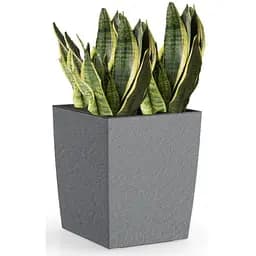 Вазон Plastkon Eliot Stone 25x25 см сірий - мініатюра 4