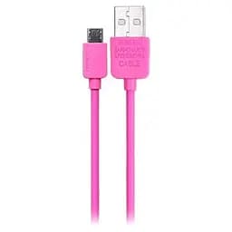 Кабель Micro USB Remax Light RC -06m розовый 1 м