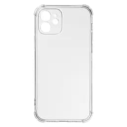 Прозрачный чехол для Apple iPhone 12 с защитой камеры и усиленными бортами, тонкий, силиконовый, бесцветный, ударостойкий, противоударный бампер c закрытой камерой, ArmorStandart (ARM63364)