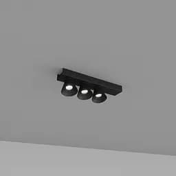 Накладной светильник Skarlat RSLC74131-3 3×7W BK 4000K