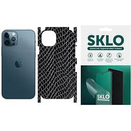 Защитная гидрогелевая пленка SKLO Back (тыл+грани) Snake для Apple iPhone 13 mini (5.4) Черный