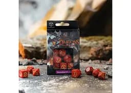 Набір кубиків Dragons Modern Dice Set Ruby , 7 шт. (RDRA08) - мініатюра 6