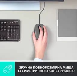 Комп'ютерна миша Logitech Mouse M100 Black 910-006652 teh0022131 - мініатюра 4