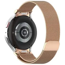 Ремінець металевий для смарт-годинника Google Pixel Watch 40,42,43,44,45,46,47 mm, Milanese Magnetic, золотий, міланська петля, браслет на магнітній застібці, сумісний з годинником Google Pixel Watch, для моделей з розміром корпусу 40,42,43,44,45,46 - мініатюра 2