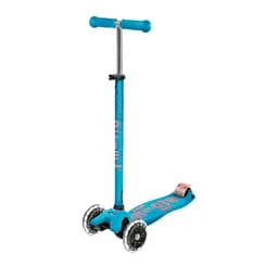 Самокат Micro Maxi Deluxe LED аква синий (MMD078)