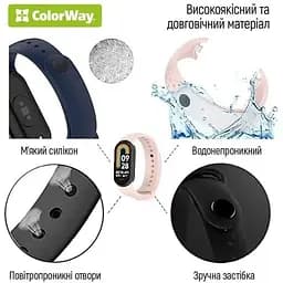 Ремінець ColorWay Xiaomi Mi Smart Band 8 Blue - мініатюра 3