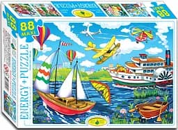 Пазлы Энергия+ Транспорт. В небе и воде, 88 элементов, ЭГ-18