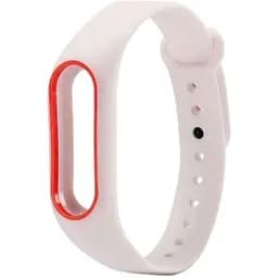 Силиконовый ремешок Primo для фитнес-браслета Xiaomi Mi Band 2 White-Red
